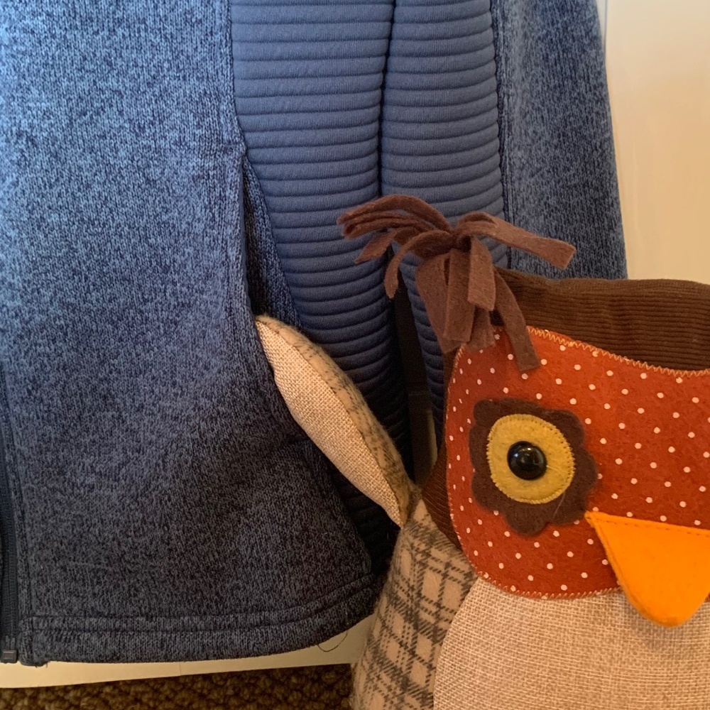 Cozy Blue Fleece Jacket (XL/16-18) Time and Tru (please read message below*) - Picture 4 of 12